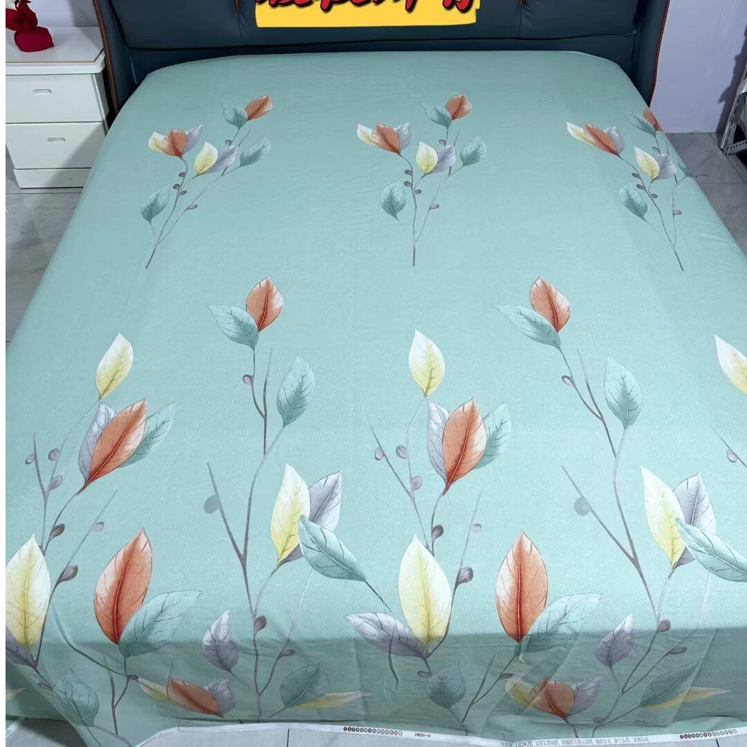 【布头福利】正宗长绒棉2米.2.3米床单纯棉床单-约定（绿）