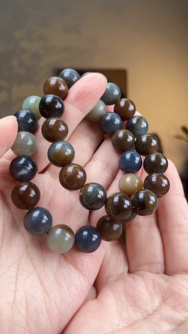 手串未镶嵌和田玉三色卡12多样性发货发其一