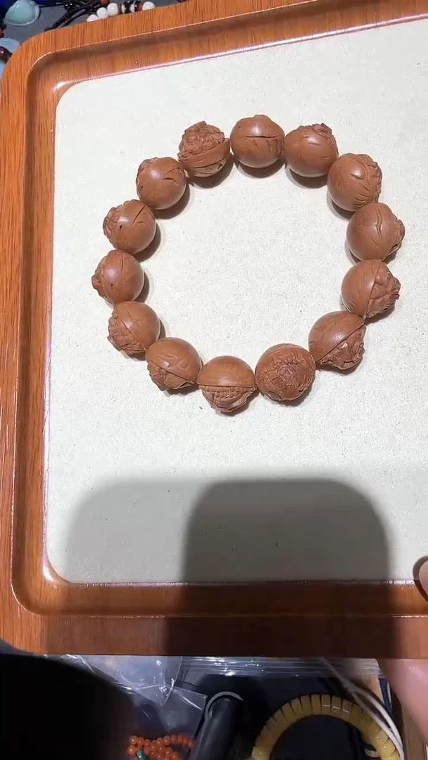 手串桃核?**?精品财迷单圈