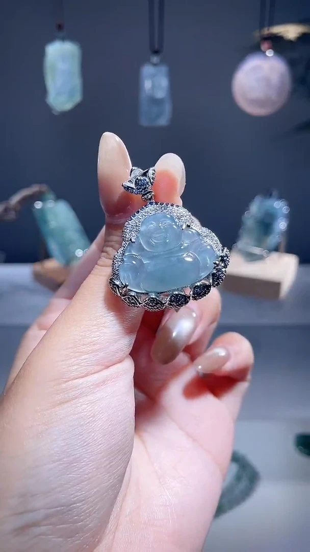 颈饰未镶嵌翡翠佛公多样性发1