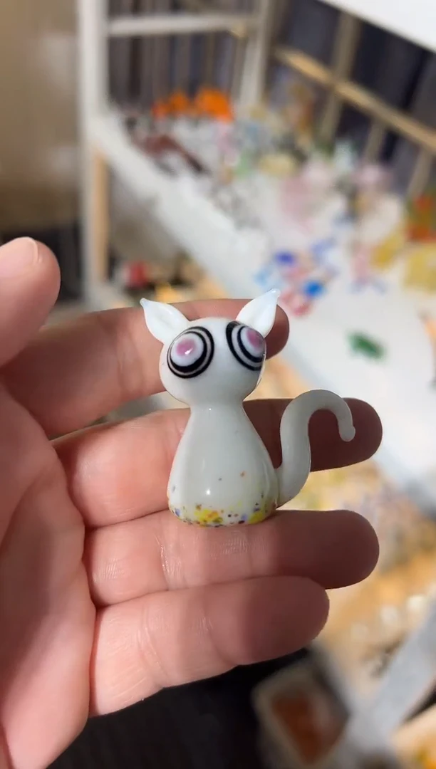 手工艺品琉璃王*咪小猫