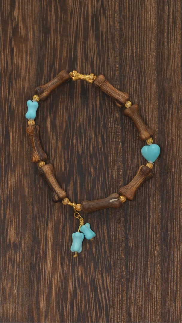 【闪购商品】绿松石手链18K金镶嵌1