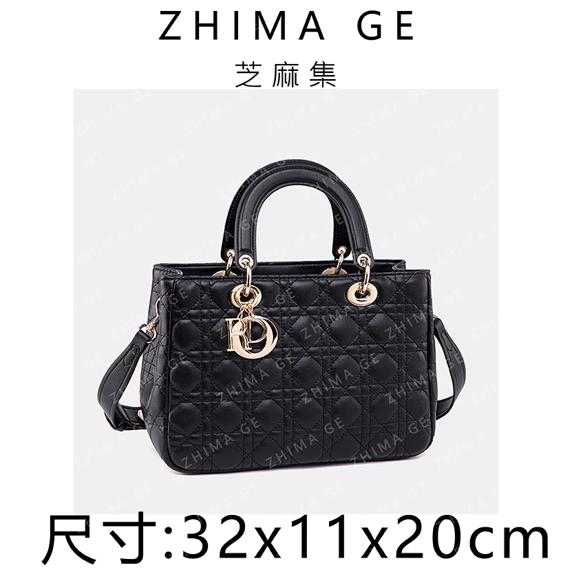 【芝麻集】QYX-81679-黑色RAIN.CUN百搭简约时尚休闲潮流女包