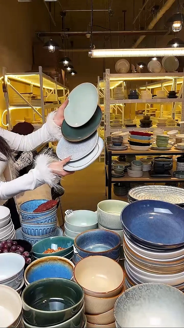 瓷256外贸尾货窑变釉下彩默认微瑕