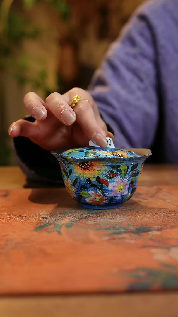 【闪购商品】瓷片1690景德镇手工手绘釉下彩高温瓷