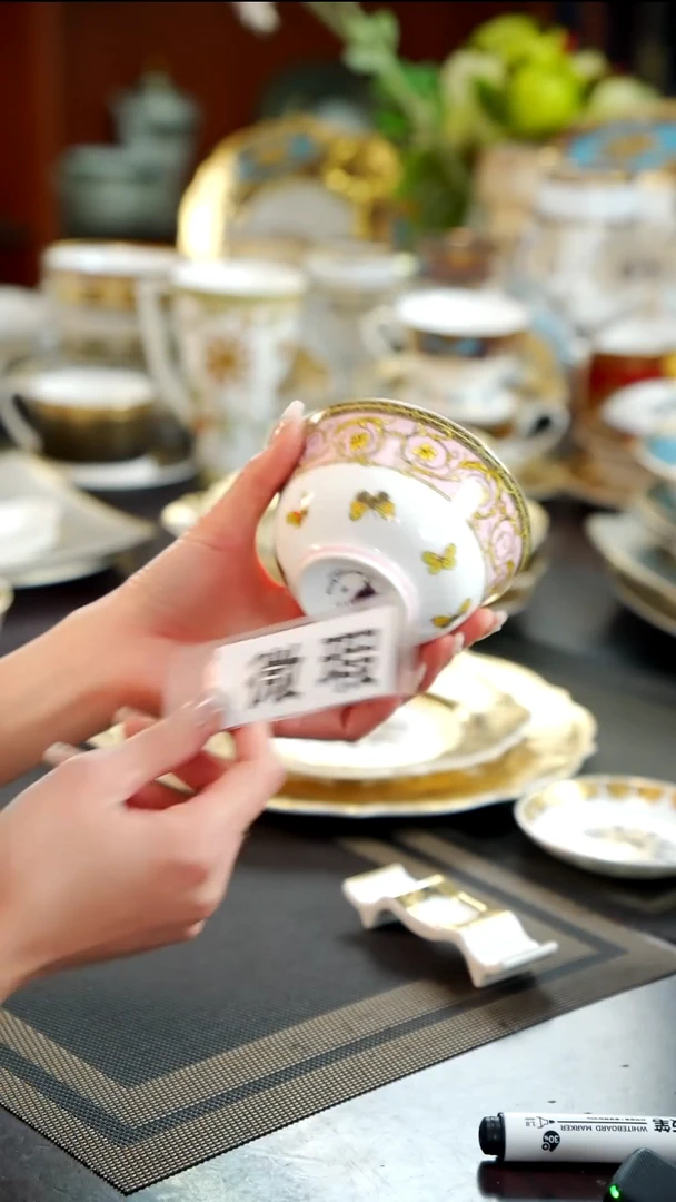 瓷片4寸奶茶碗6个  福利