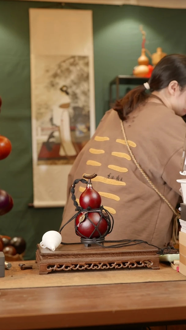 195号精品天然大漆酒葫芦一物一拍~