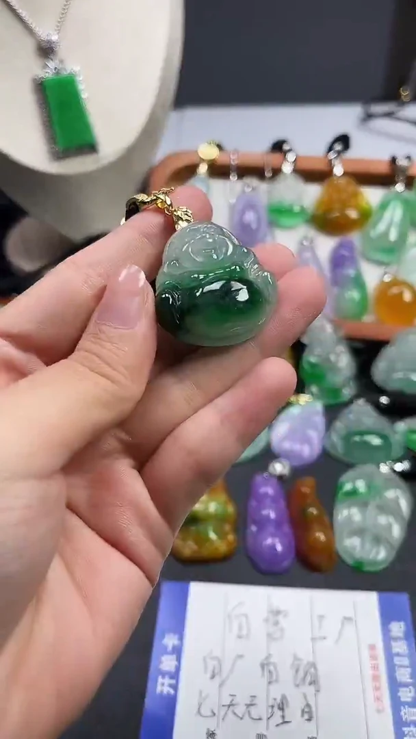 颈饰未镶嵌翡翠  所见即所得 一图一物