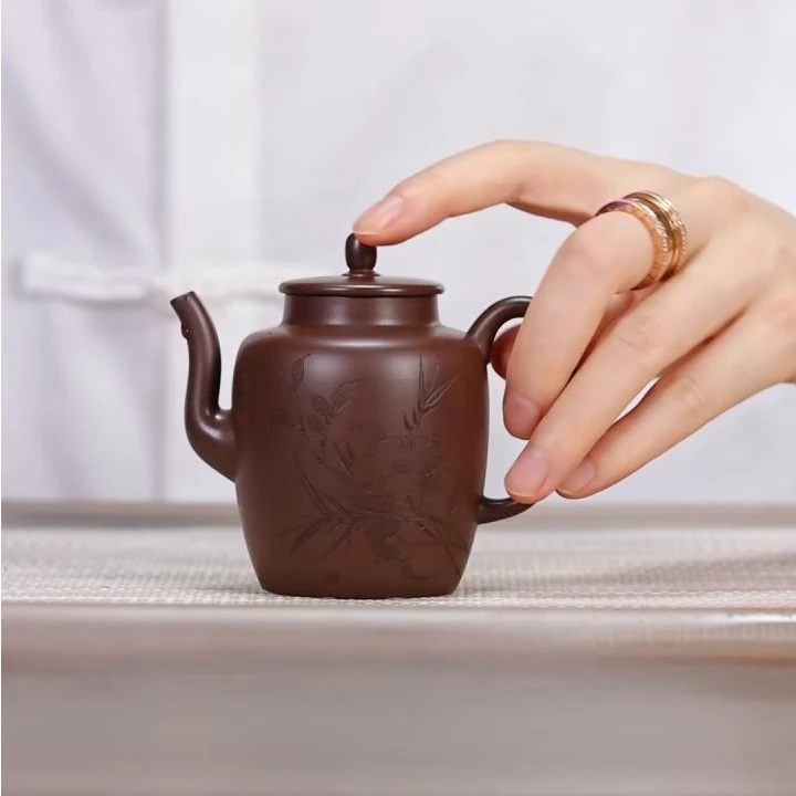 【梵山暮云】宫灯壶 紫脂泥 150cc mft家用紫砂壶