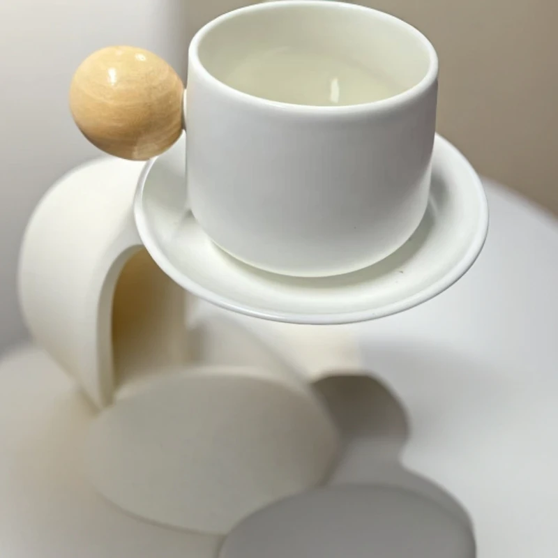 高端茶器纯白咖啡杯