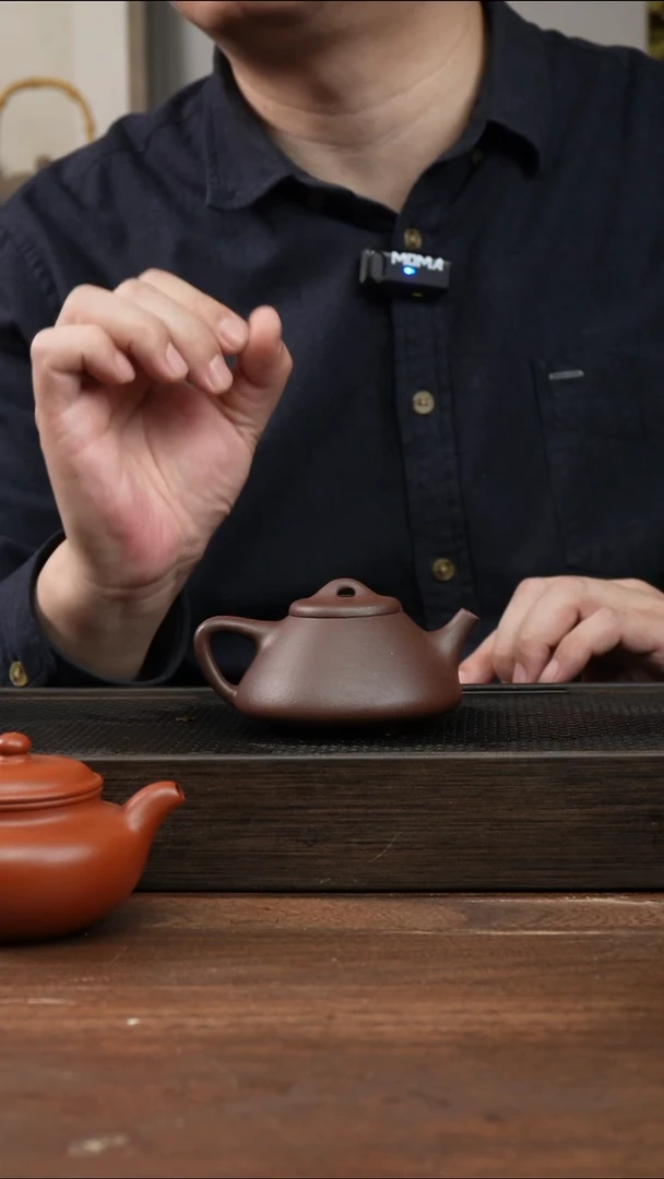 茶杯紫砂紫泥子冶石瓢     150CC