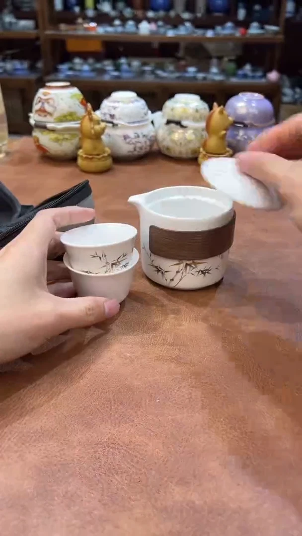 真的很便宜会开片的旅行茶具