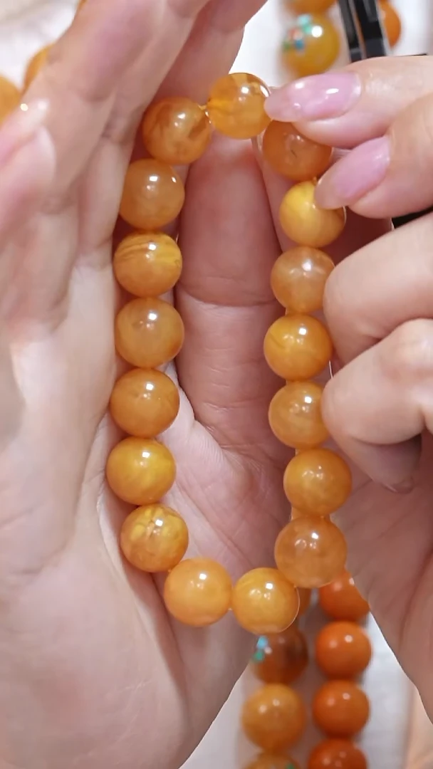 蜜蜡颈饰未镶嵌8407天然蜜蜡珠宝奇石云端妖孽全部保真