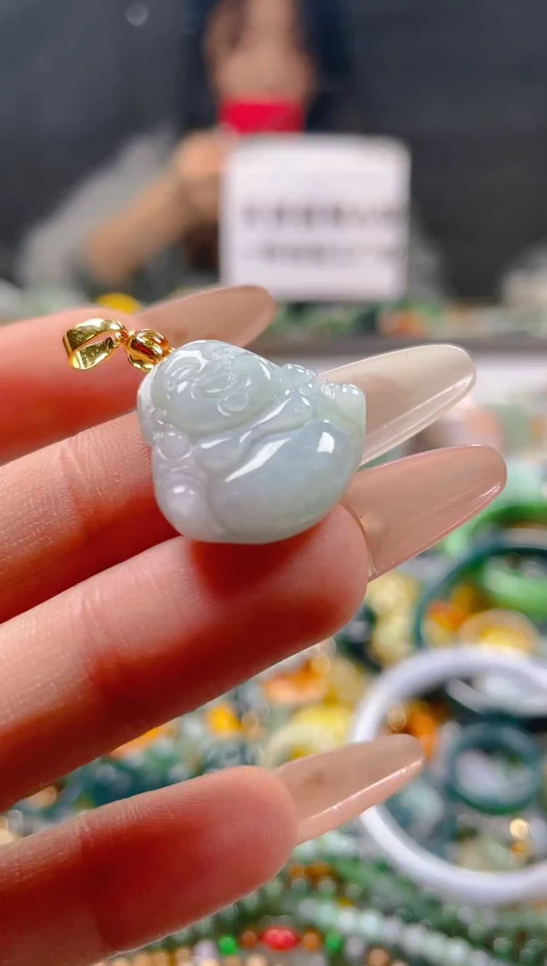 【闪购商品】翡翠颈饰未镶嵌/Q/翡翠A货一图一物