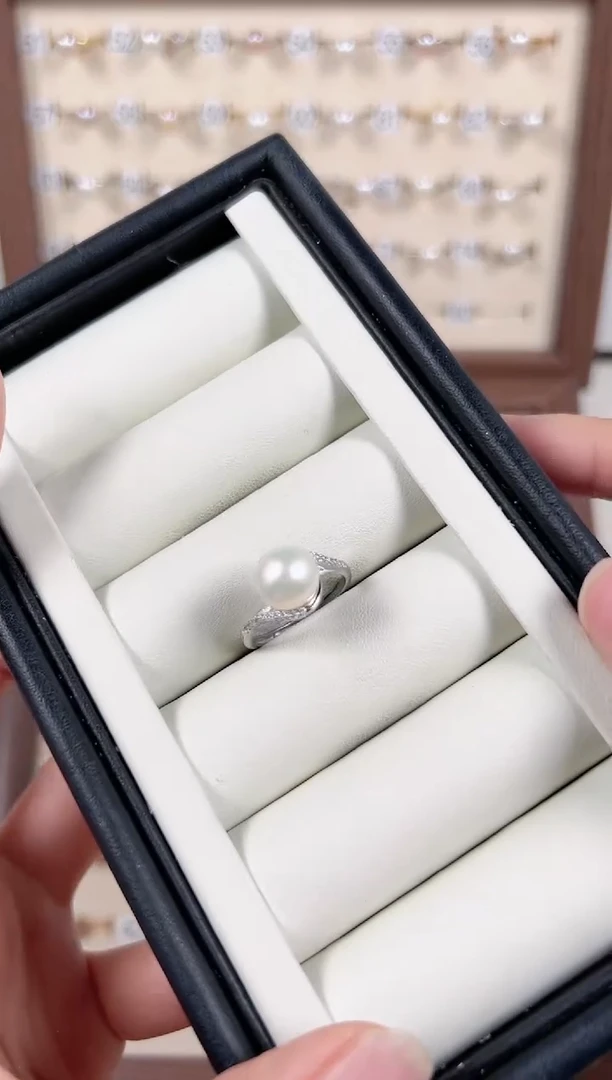 【闪购商品】淡水珍珠戒指银S925镶嵌24号
