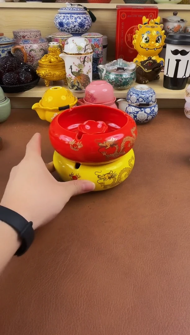 陶瓷茶具摆件旅行套组