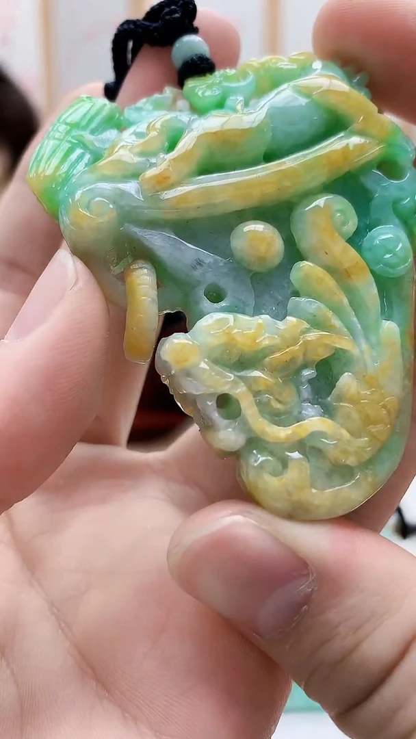 未镶嵌定制翡翠雨***…4829bb-毛货挂件141