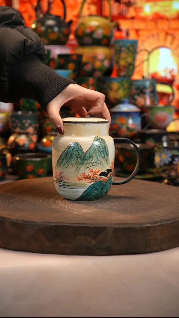 油画   釉下彩   杯子