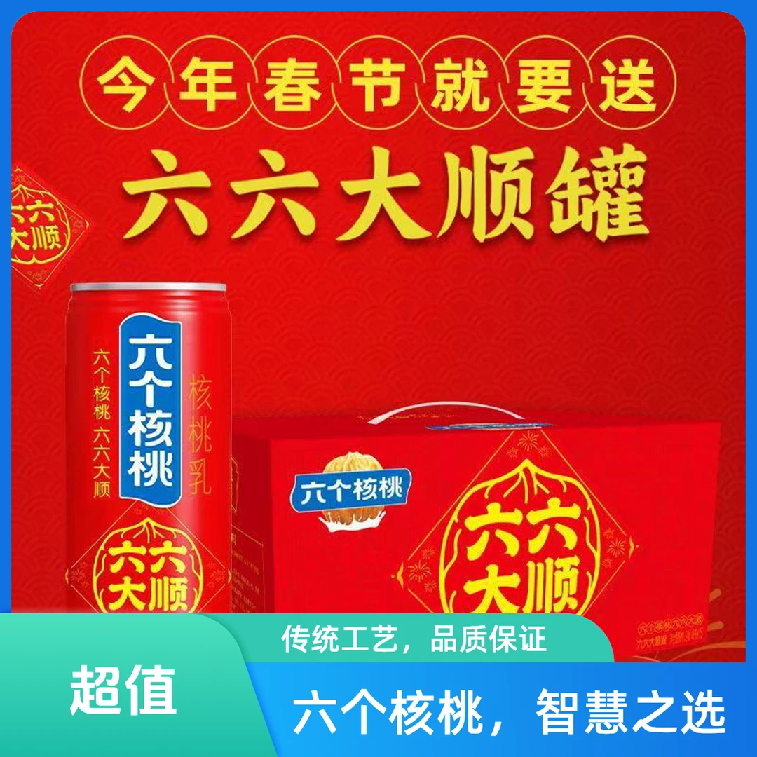 （六六大顺）六个核桃核桃乳240ml*15瓶