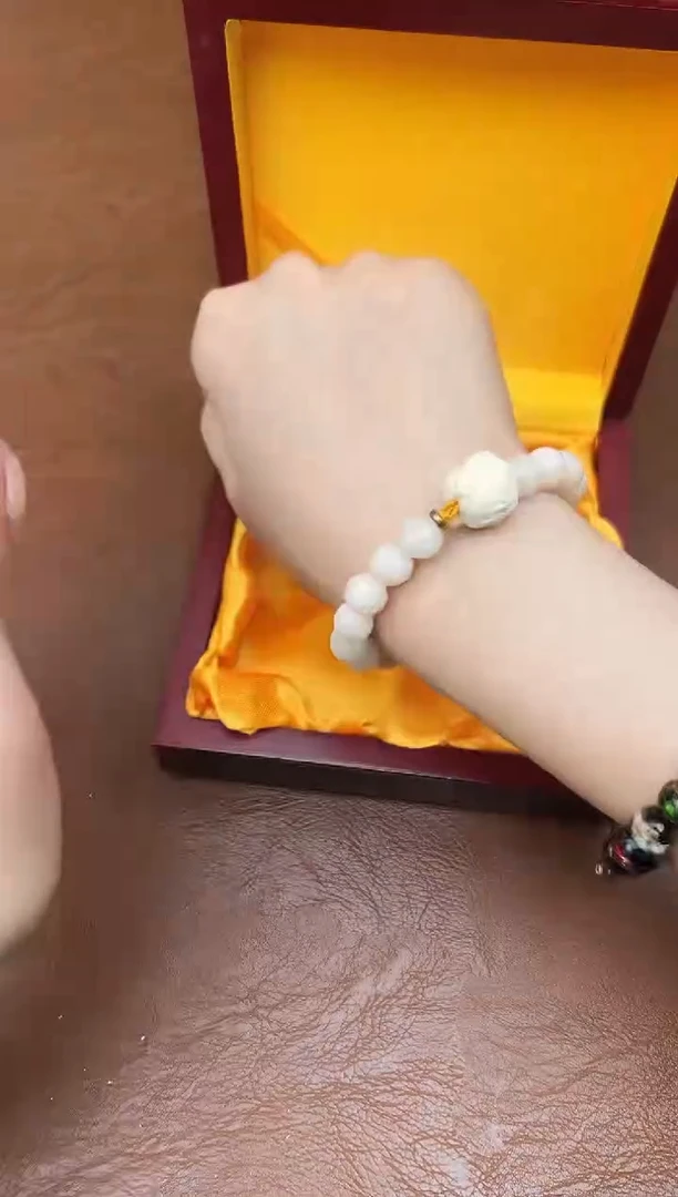 万家文玩阁白玉菩提链接@@SP014