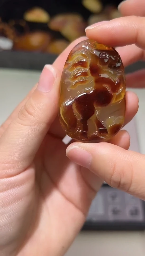 裸石琥珀未镶嵌琥珀蜜蜡吊坠