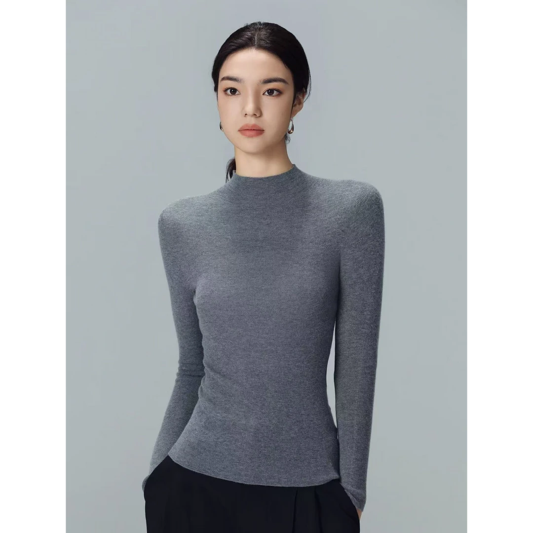 55-24J111女士100分山羊绒舒适百搭时尚女上衣