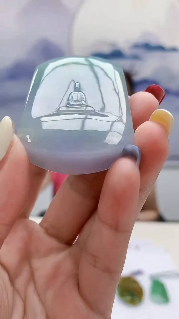 未镶嵌定制翡翠4852lr-毛货挂件46