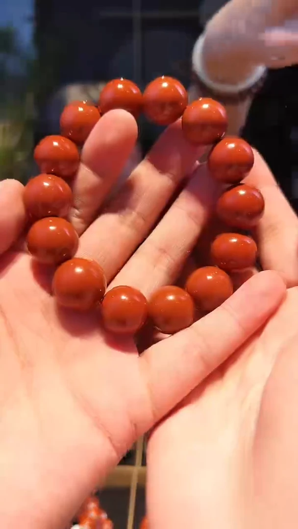 【闪购商品】南红玛瑙手链未镶嵌17+朱红