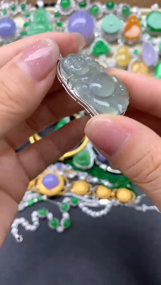 【闪购商品】翡翠颈饰18K金镶嵌209-中国好珍宝