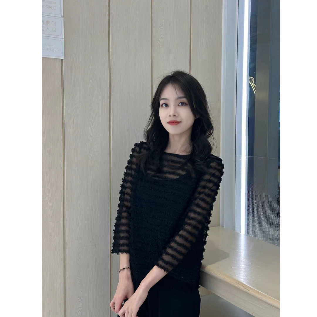 ‘夜中挽月’哥弟复古感气质百搭洋气衬衫上衣（不含吊带）1300945