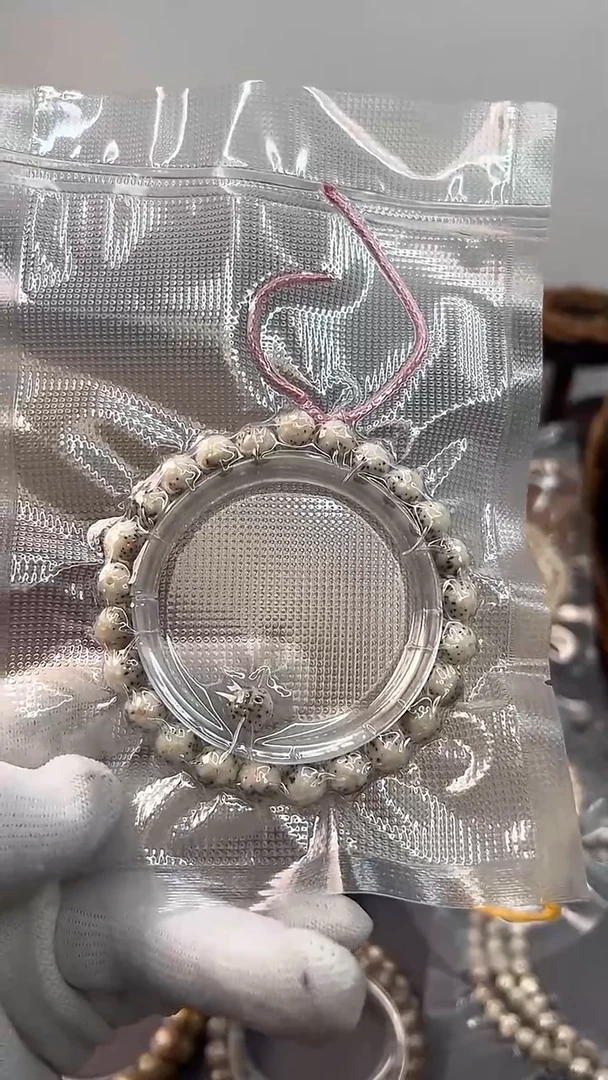 手串星月菩提季节限定！精工雪球卡9正圆无相 仅一条 原生态同枝果