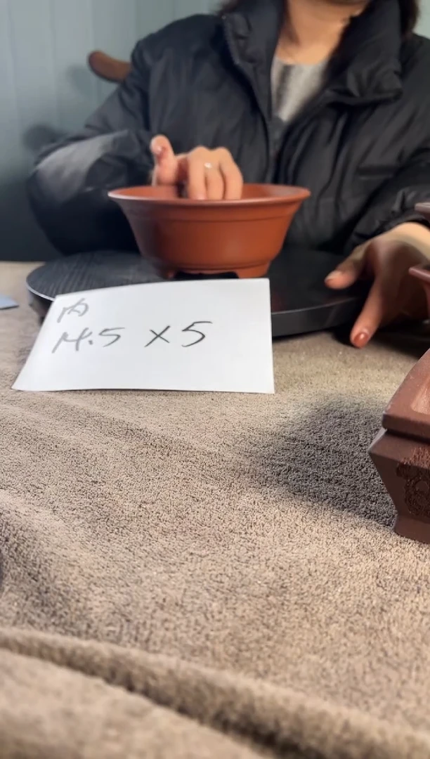 宜兴紫砂花盆小盆盆