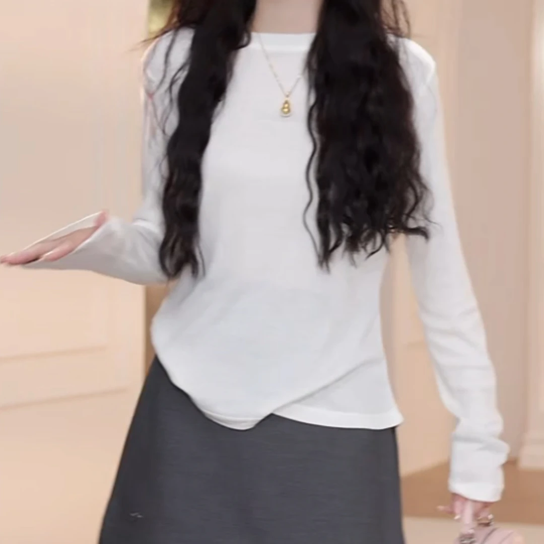 （发专属-1）春夏季休闲新款圆领刺绣小蜜蜂百搭长袖T恤LK2501493