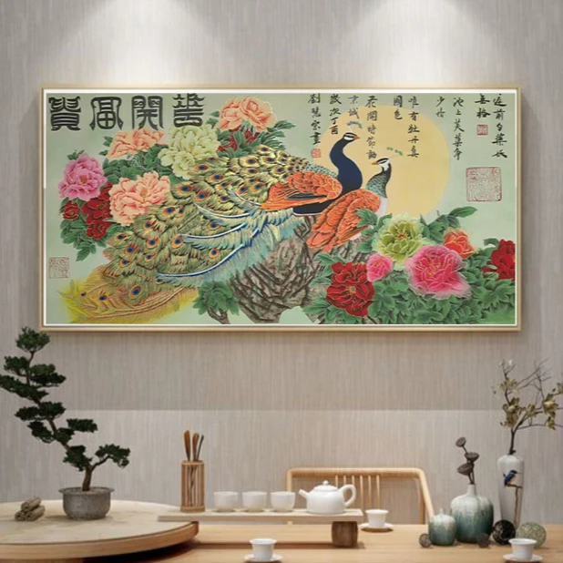 花开富贵--汉彩国画