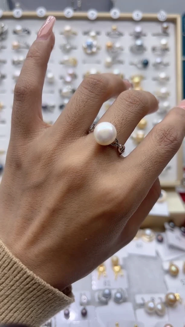【闪购商品】淡水珍珠戒指合金64