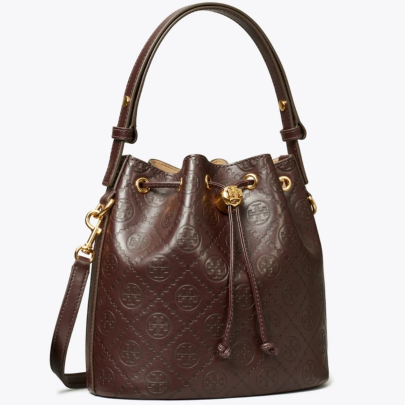 tory burch/汤丽柏琦中号浮雕手提包水桶包158529-601