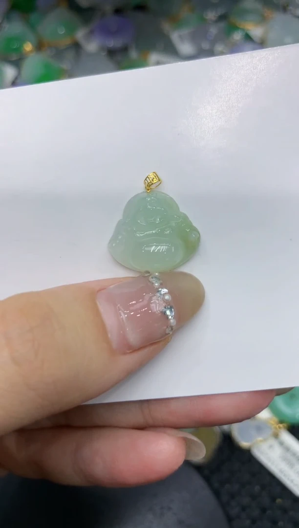 【闪购商品】翡翠颈饰18K金镶嵌222222222