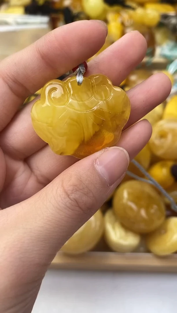 裸石琥珀未镶嵌天然琥珀蜜蜡