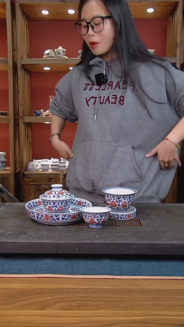 简装家用款5件套 白瓷陶瓷茶具