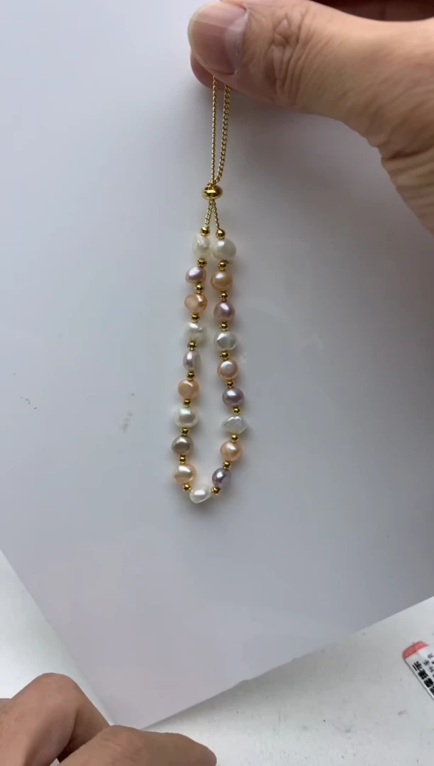 未镶嵌ff淡水珍珠手链