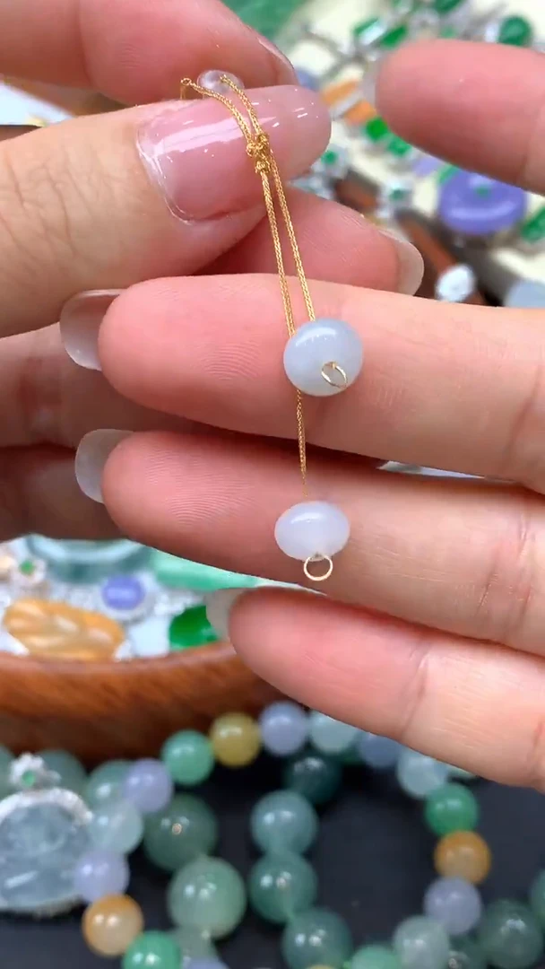 【闪购商品】翡翠耳饰未镶嵌42-天然翡翠