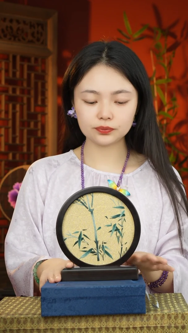刺绣非遗缂丝摆件苏绣