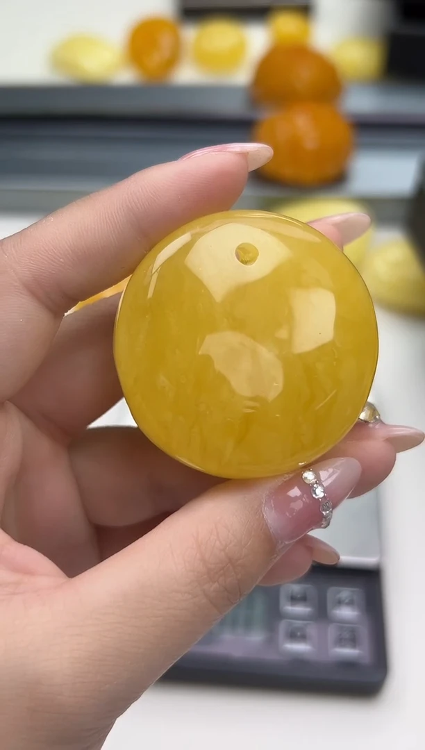 裸石琥珀未镶嵌天然琥珀蜜蜡吊坠