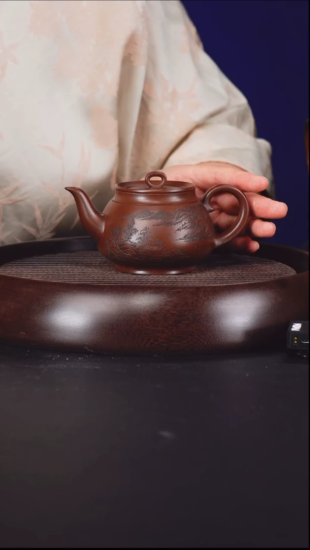 茶壶紫砂杨瑶芬 思源 40 景舟紫泥 200毫升