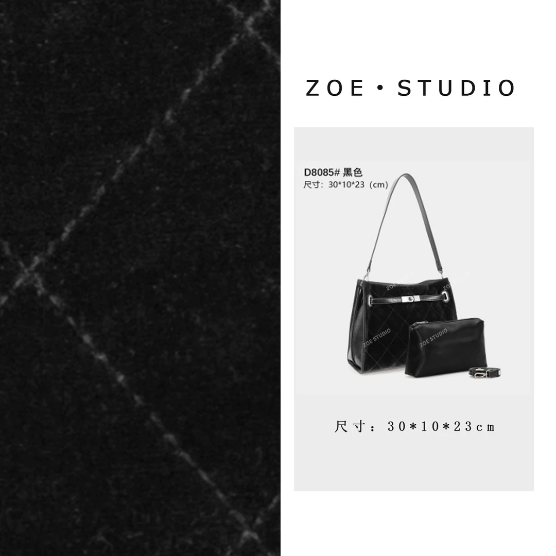 【佐伊甄选】ZT-D8085-黑色奢女士时尚潮流通勤腋下斜挎包