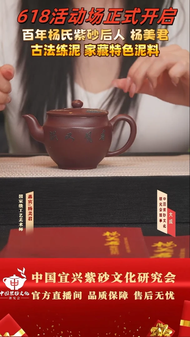 茶壶紫砂96号杨美君 老紫泥 240cc左右