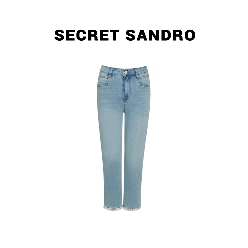 【烟管裤】【Secret Sandro】鸥小柒 牛仔裤 N55209085Q