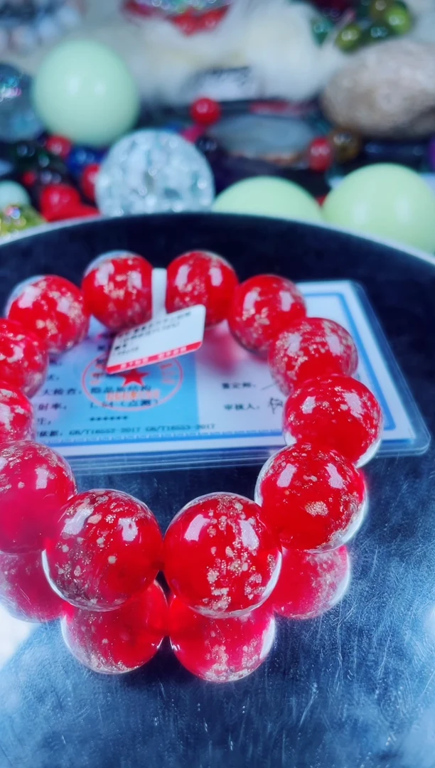 硅化珊瑚（珊瑚玉）手串未镶嵌红珊瑚手串20