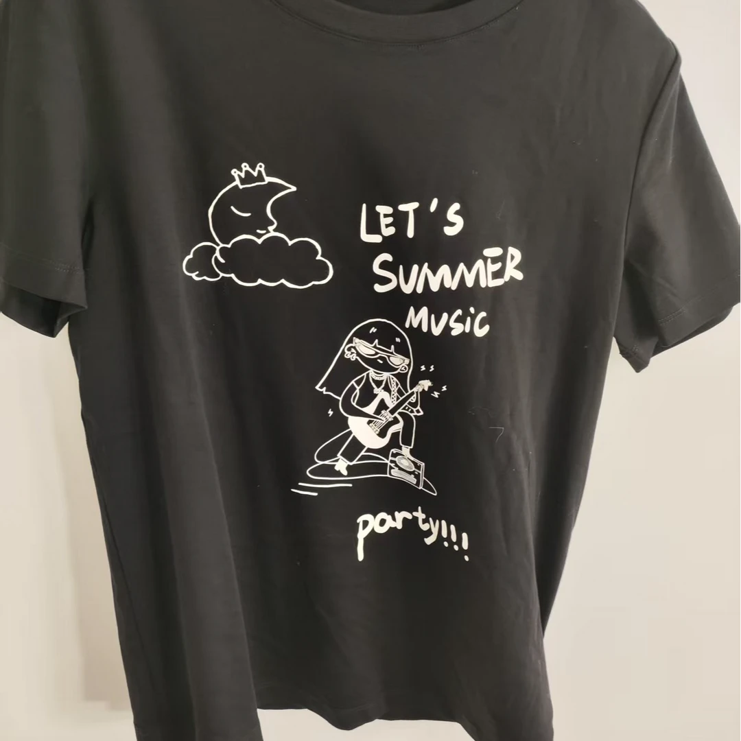 卡通印花短袖T恤女休闲百搭圆领上衣GUD11620642