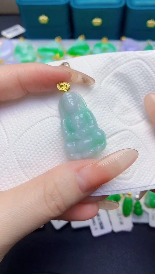 颈饰未镶嵌翡翠缅甸天然翡翠A货